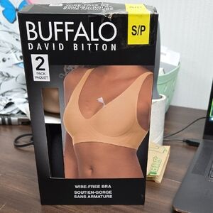 Buffalo David Bitton Size S 2 Pack of Wire-Free Seam-Free Bras